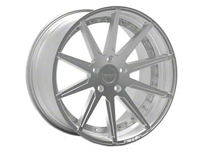 Rennen CSL-6 Silver Machined with Chrome Bolts Wheel; 20x9; 25mm Offset (10-15 Camaro)